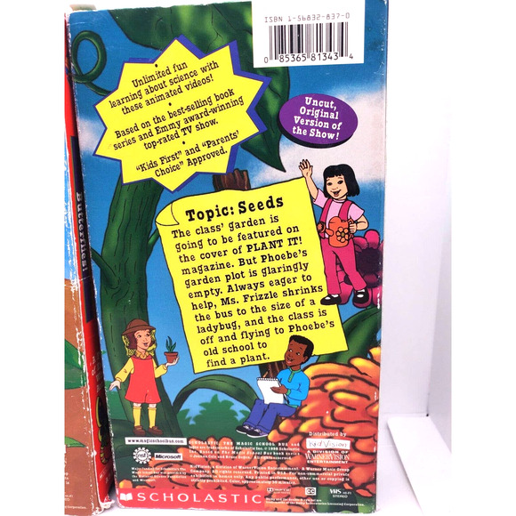 The Magic School Bus Butterflies And Goes To Seed: Two VHS From 1998 and 1999) - Picture 6 of 10